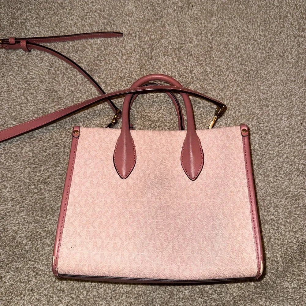 Michael Kors Small Pink Mirella Bag - Picture 2 of 5